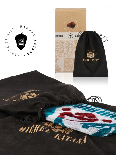 Шелковый (Бахмаль) Клатч-конверт-папка-косметичка VIGOR RADICUM! (Мощь рода!) VIGOR RADICUM!_Thiny/S